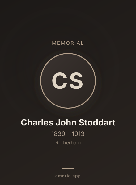 Memorial portrait of Charles John Stoddart