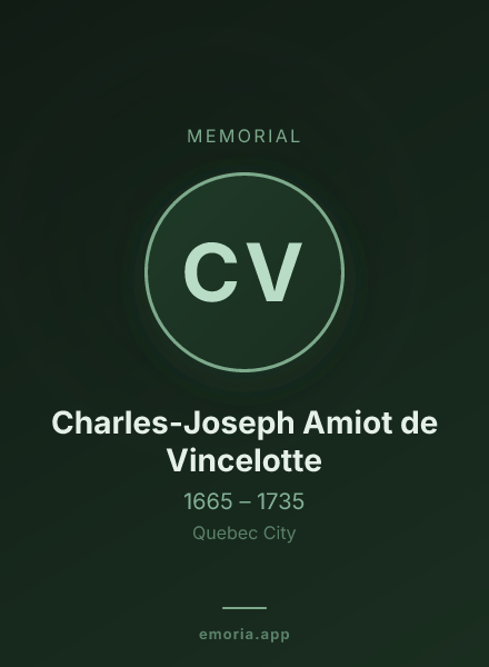 Memorial portrait of Charles-Joseph Amiot de Vincelotte