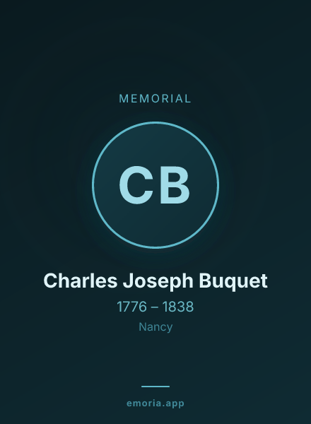 Memorial portrait of Charles Joseph Buquet
