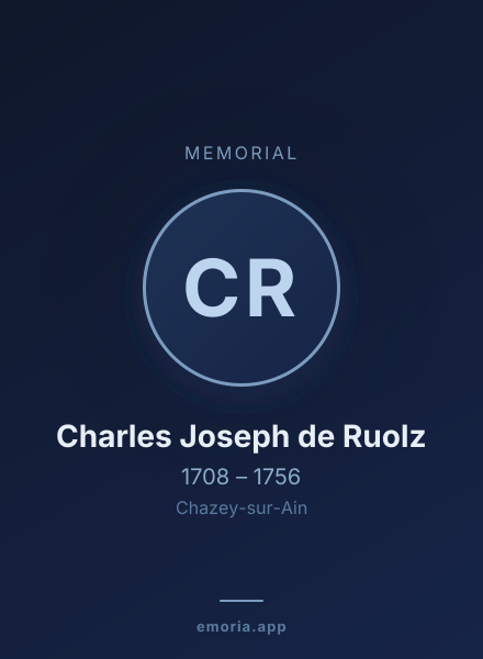 Memorial portrait of Charles Joseph de Ruolz