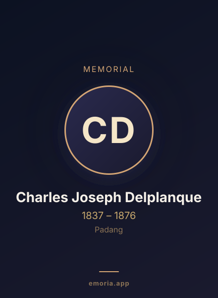 Memorial portrait of Charles Joseph Delplanque