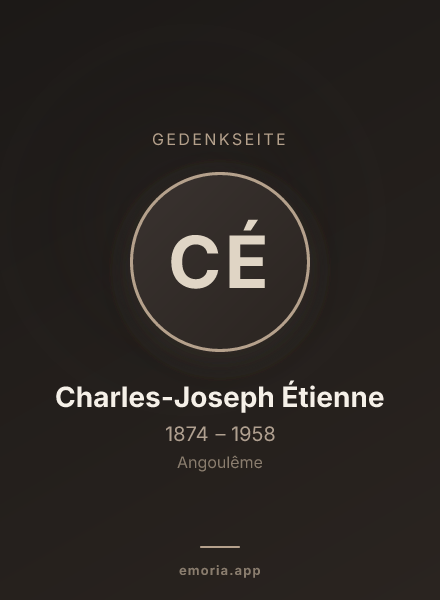 Gedenkportrait von Charles-Joseph Étienne