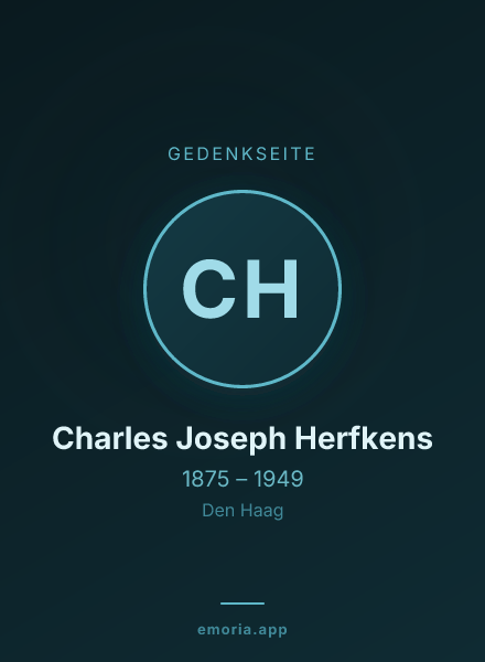 Gedenkportrait von Charles Joseph Herfkens