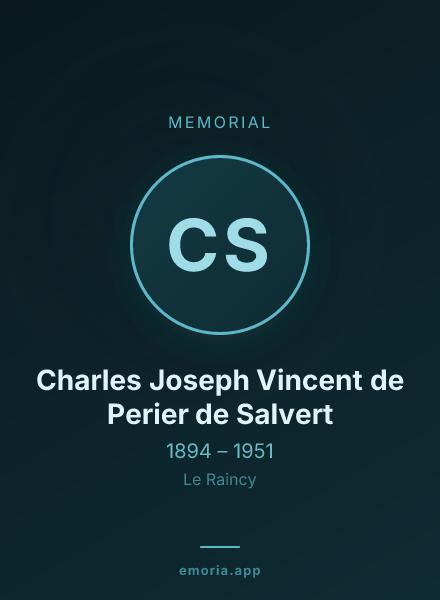 Memorial portrait of Charles Joseph Vincent de Perier de Salvert