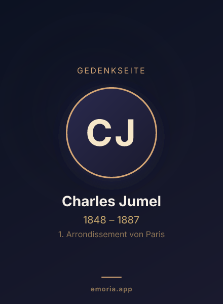 Gedenkportrait von Charles Jumel