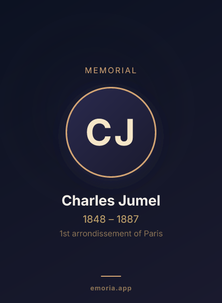 Memorial portrait of Charles Jumel