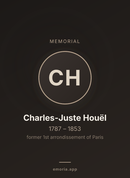 Memorial portrait of Charles-Juste Houël