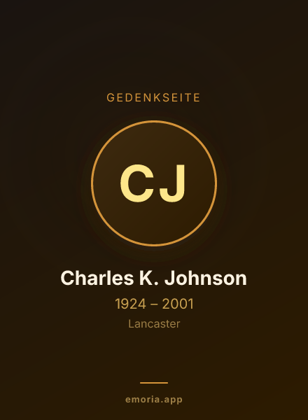 Gedenkportrait von Charles K. Johnson
