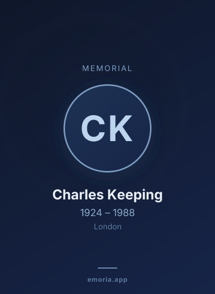 Memorial portrait of Charles Keeping