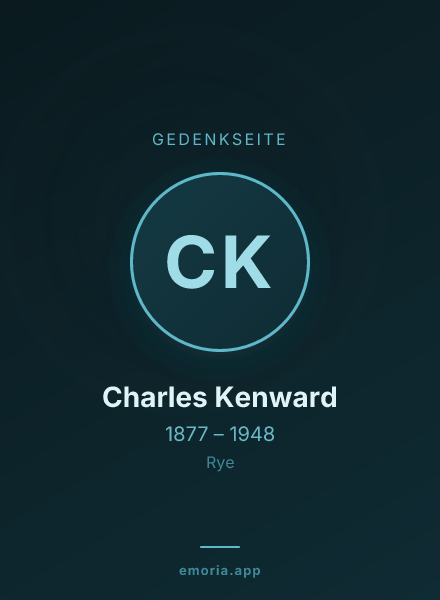 Gedenkportrait von Charles Kenward
