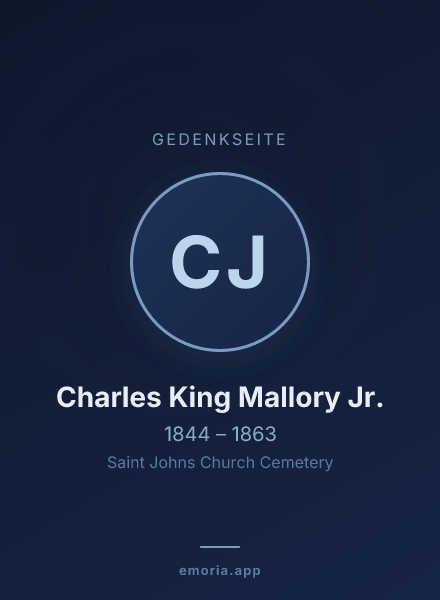 Gedenkportrait von Charles King Mallory Jr.