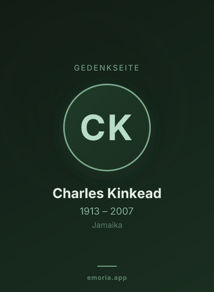 Gedenkportrait von Charles Kinkead