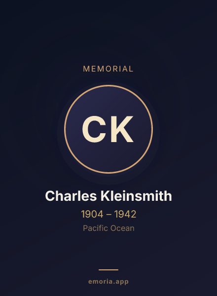 Memorial portrait of Charles Kleinsmith