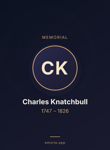Memorial portrait of Charles Knatchbull