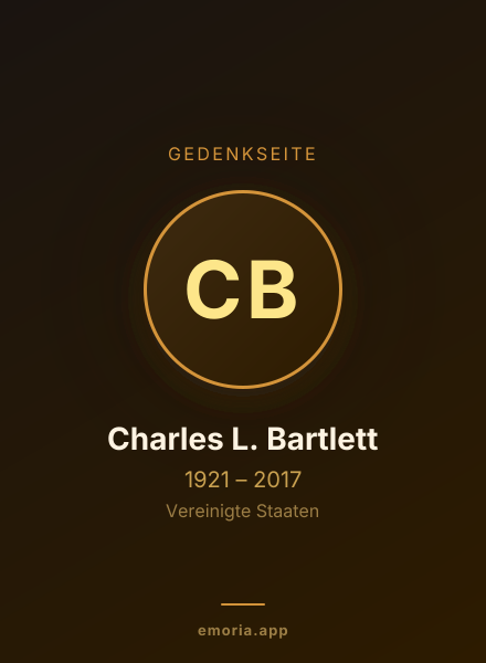 Gedenkportrait von Charles L. Bartlett
