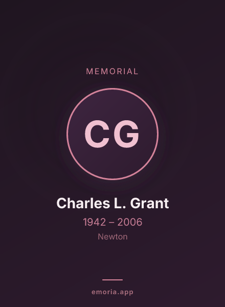 Memorial portrait of Charles L. Grant