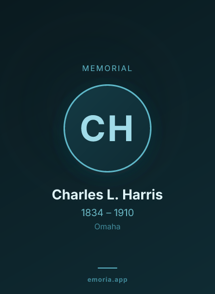 Memorial portrait of Charles L. Harris
