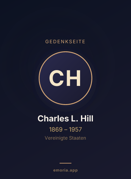 Gedenkportrait von Charles L. Hill