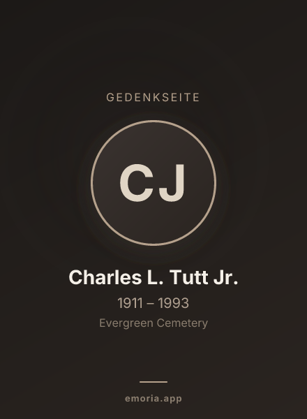 Gedenkportrait von Charles L. Tutt Jr.