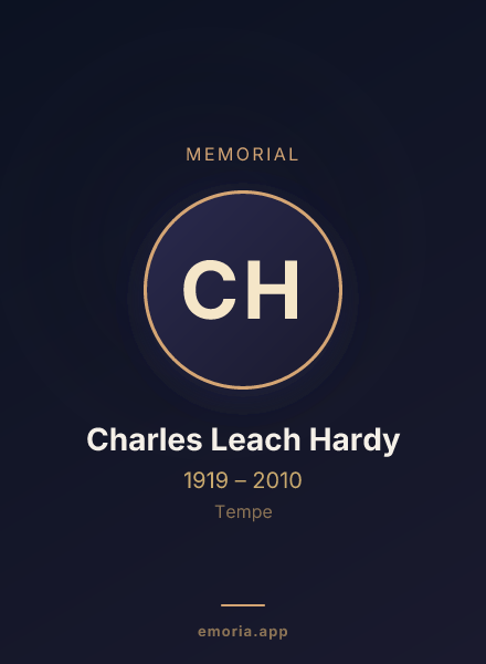 Memorial portrait of Charles Leach Hardy