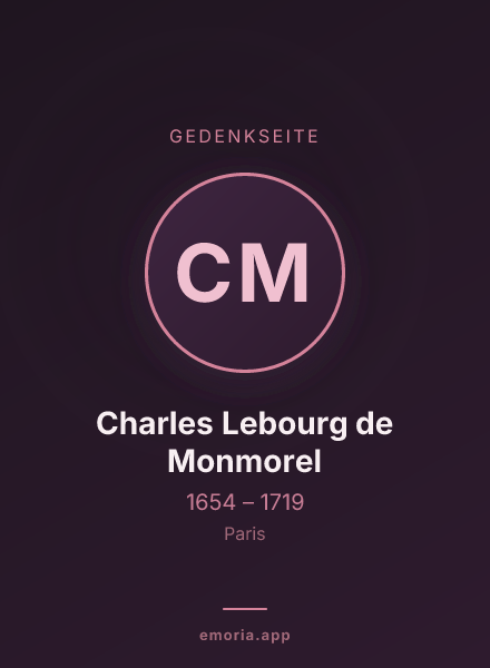 Gedenkportrait von Charles Lebourg de Monmorel