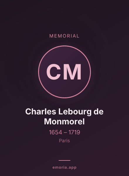 Memorial portrait of Charles Lebourg de Monmorel