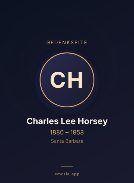 Gedenkportrait von Charles Lee Horsey