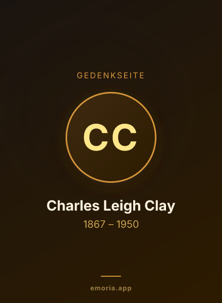 Gedenkportrait von Charles Leigh Clay