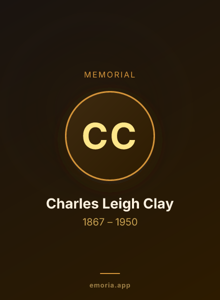 Memorial portrait of Charles Leigh Clay