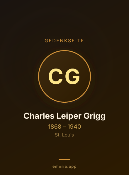 Gedenkportrait von Charles Leiper Grigg