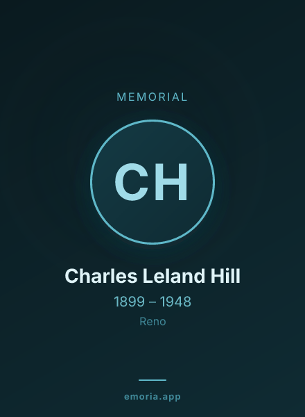 Memorial portrait of Charles Leland Hill