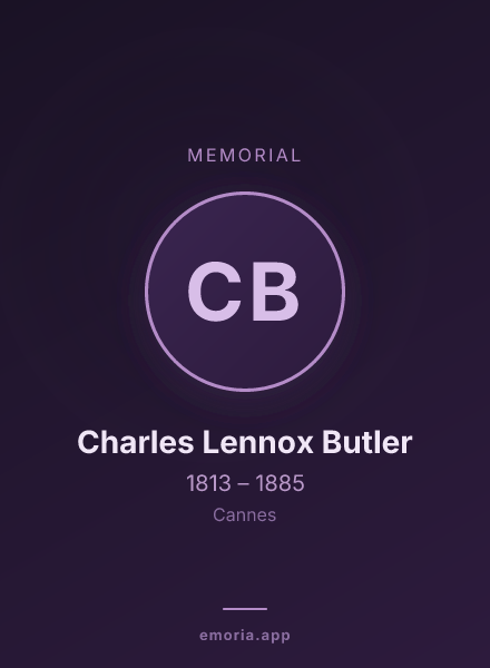Memorial portrait of Charles Lennox Butler