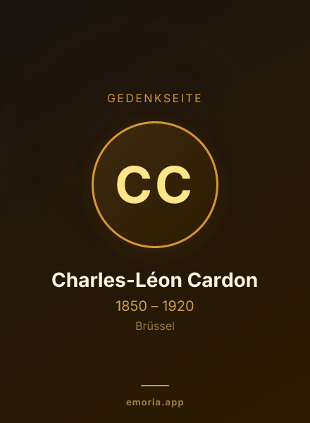 Gedenkportrait von Charles-Léon Cardon