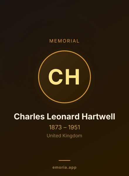 Memorial portrait of Charles Leonard Hartwell
