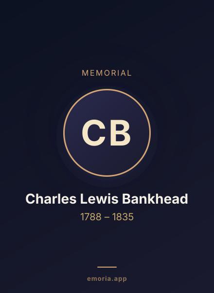 Memorial portrait of Charles Lewis Bankhead