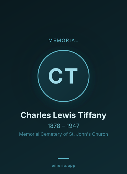 Memorial portrait of Charles Lewis Tiffany
