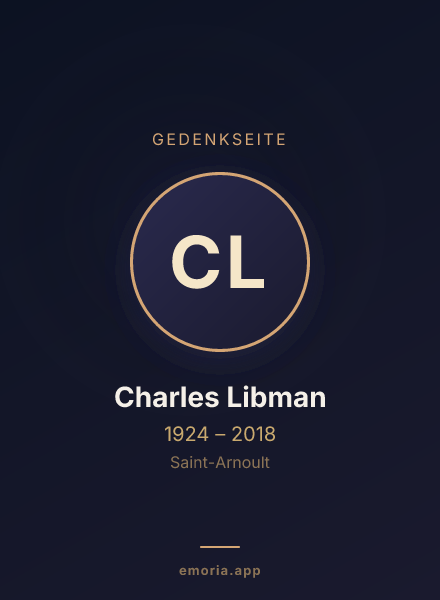 Gedenkportrait von Charles Libman