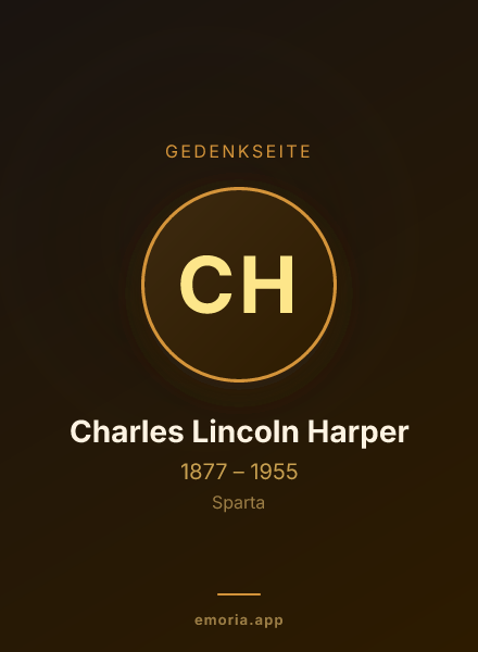 Gedenkportrait von Charles Lincoln Harper