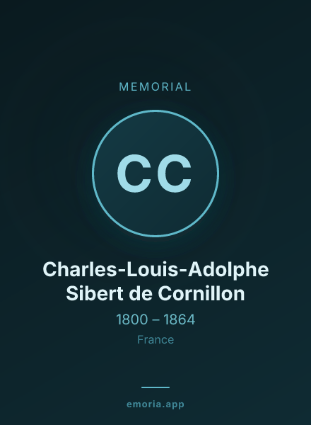 Memorial portrait of Charles-Louis-Adolphe Sibert de Cornillon