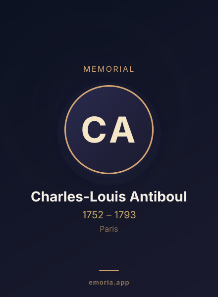 Memorial portrait of Charles-Louis Antiboul