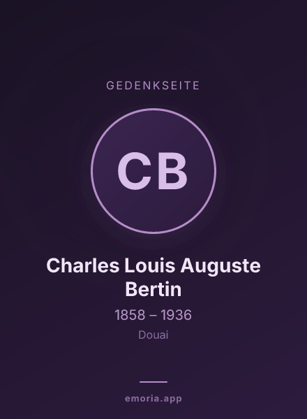 Gedenkportrait von Charles Louis Auguste Bertin
