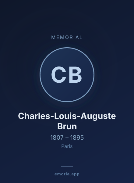 Memorial portrait of Charles-Louis-Auguste Brun