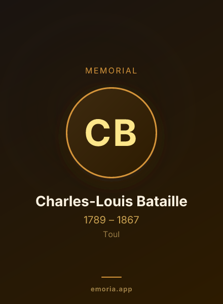 Memorial portrait of Charles-Louis Bataille