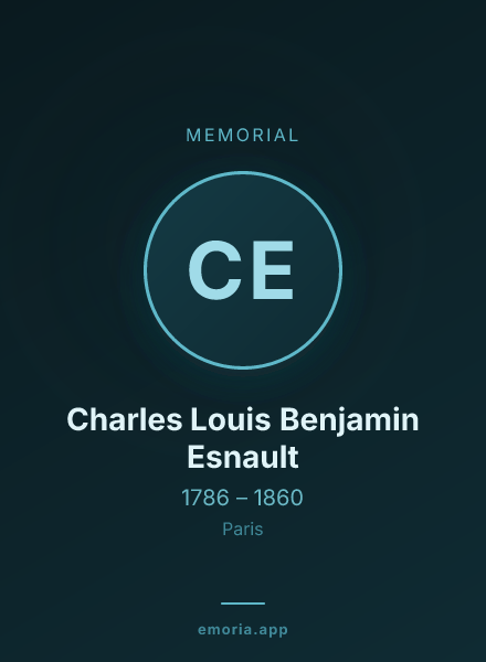 Memorial portrait of Charles Louis Benjamin Esnault