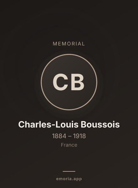 Memorial portrait of Charles-Louis Boussois