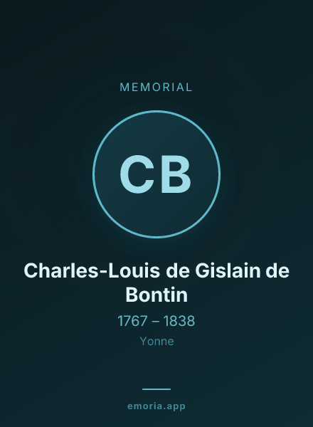 Memorial portrait of Charles-Louis de Gislain de Bontin