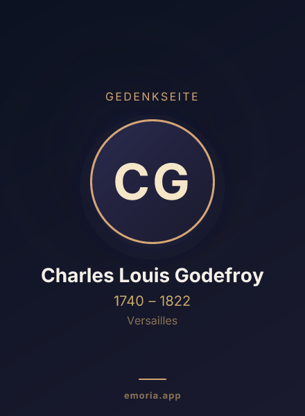 Gedenkportrait von Charles Louis Godefroy