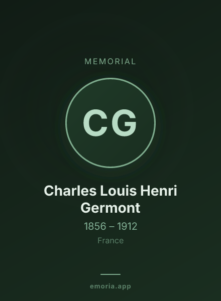 Memorial portrait of Charles Louis Henri Germont