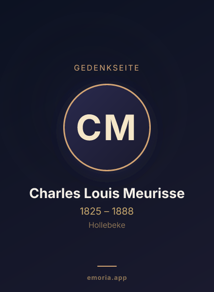 Gedenkportrait von Charles Louis Meurisse