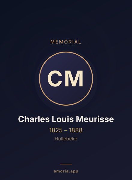 Memorial portrait of Charles Louis Meurisse